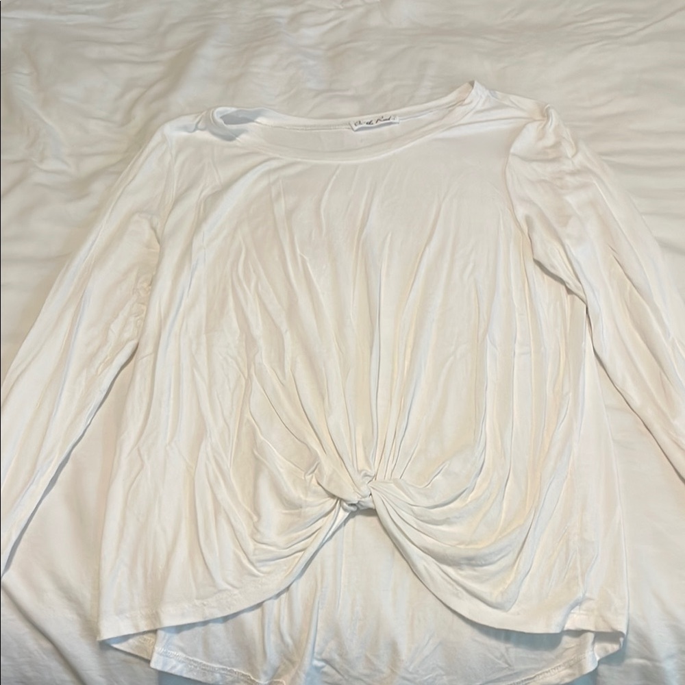 White Long Sleeve Top